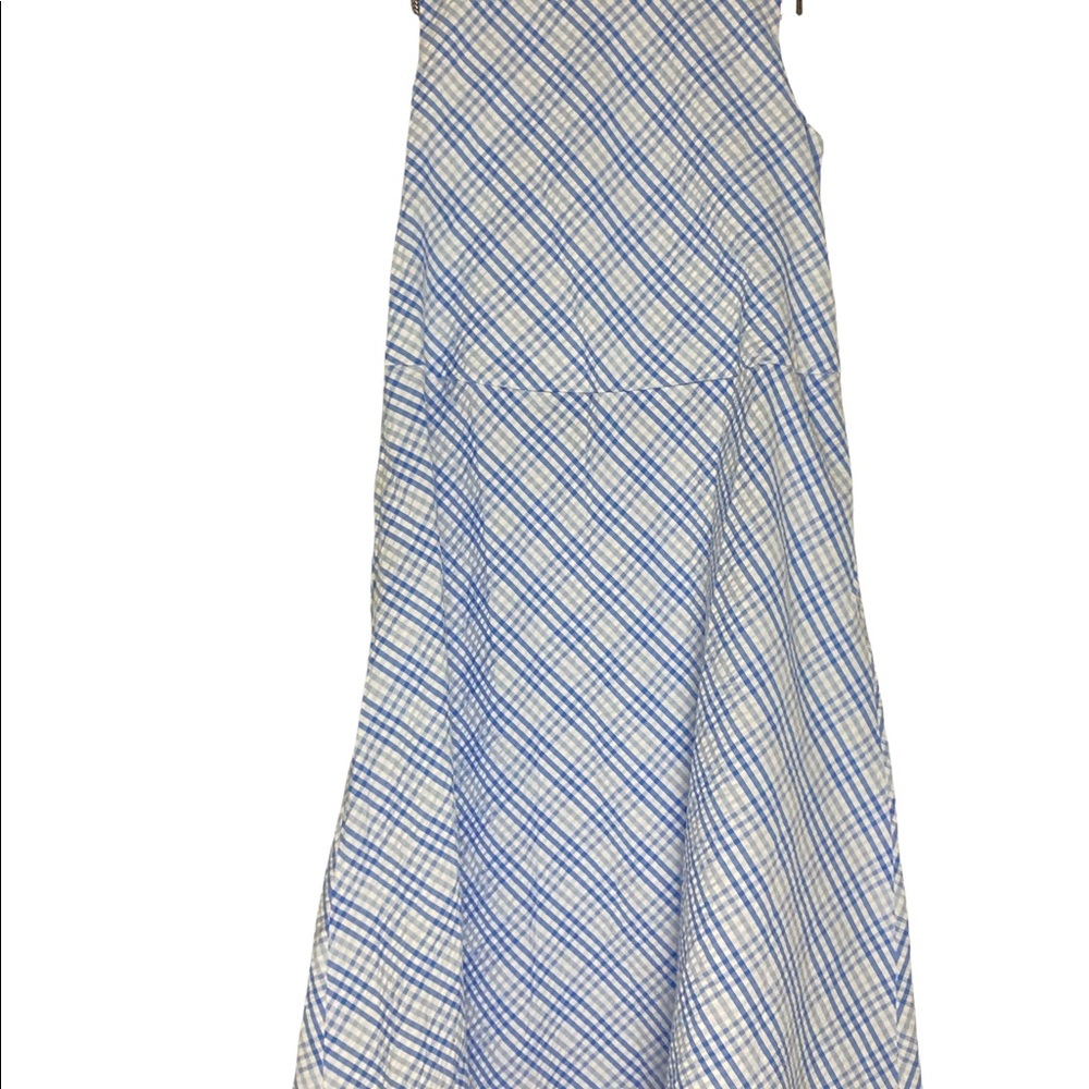 Anne Klein Seersucker Midi Dress Women's Size 6 - Picture 8 of 13